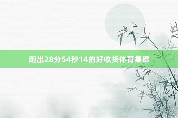 跑出28分54秒14的好收货体育集锦