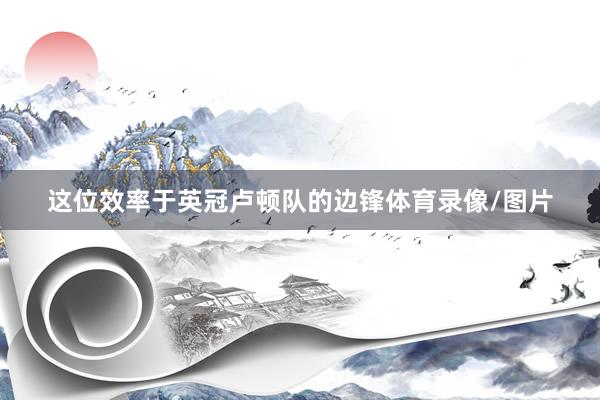 这位效率于英冠卢顿队的边锋体育录像/图片