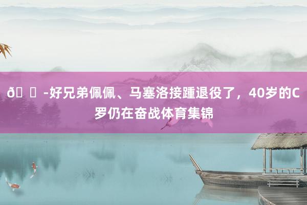 😭好兄弟佩佩、马塞洛接踵退役了，40岁的C罗仍在奋战体育集锦