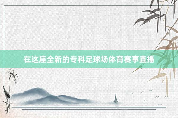 在这座全新的专科足球场体育赛事直播
