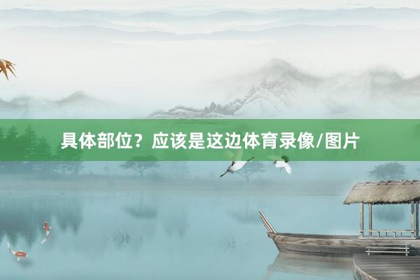 具体部位？应该是这边体育录像/图片