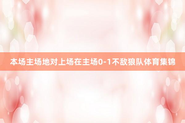 本场主场地对上场在主场0-1不敌狼队体育集锦