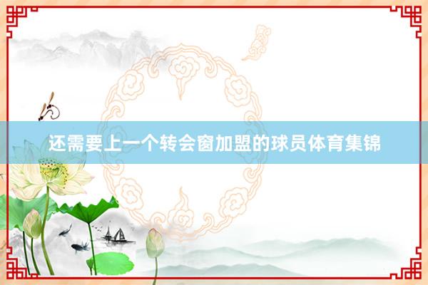 还需要上一个转会窗加盟的球员体育集锦