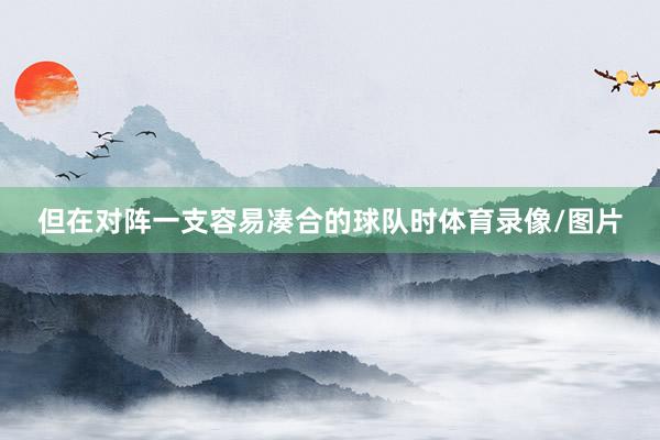 但在对阵一支容易凑合的球队时体育录像/图片