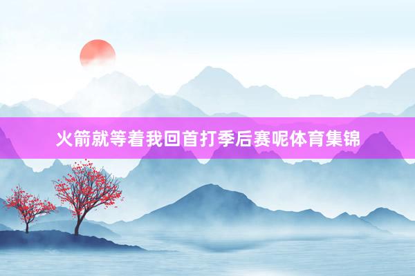 火箭就等着我回首打季后赛呢体育集锦