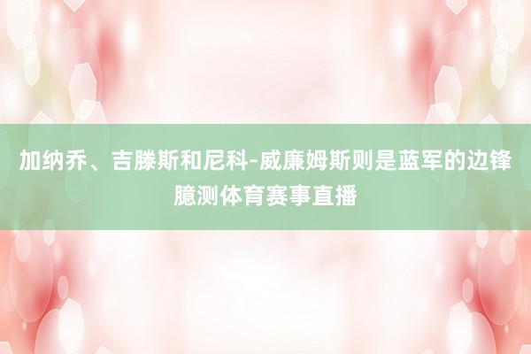 加纳乔、吉滕斯和尼科-威廉姆斯则是蓝军的边锋臆测体育赛事直播
