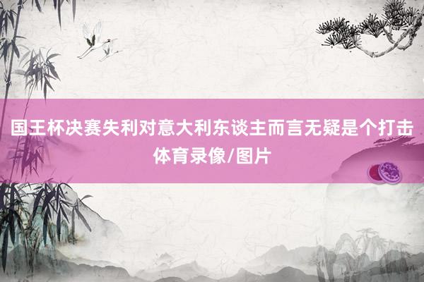 国王杯决赛失利对意大利东谈主而言无疑是个打击体育录像/图片