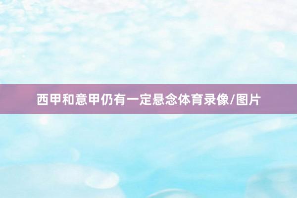 西甲和意甲仍有一定悬念体育录像/图片