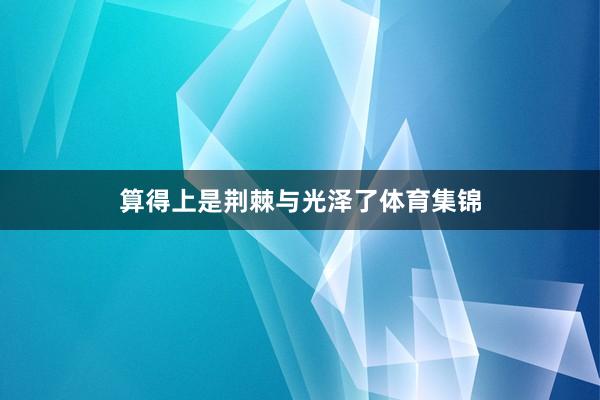 算得上是荆棘与光泽了体育集锦