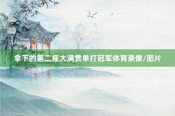 拿下的第二座大满贯单打冠军体育录像/图片