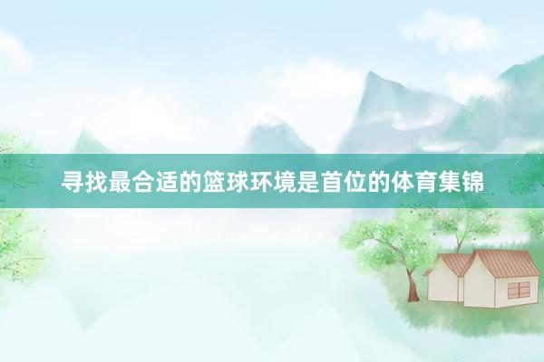 寻找最合适的篮球环境是首位的体育集锦