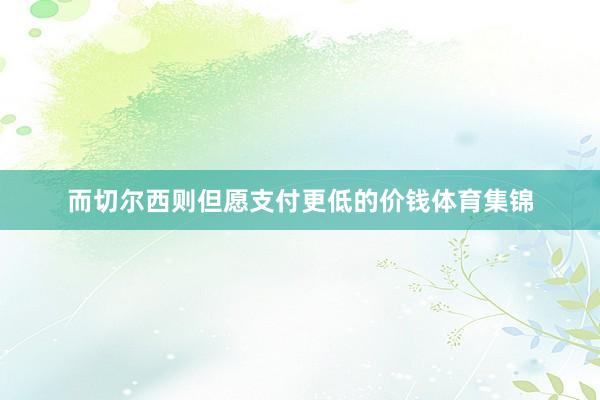 而切尔西则但愿支付更低的价钱体育集锦