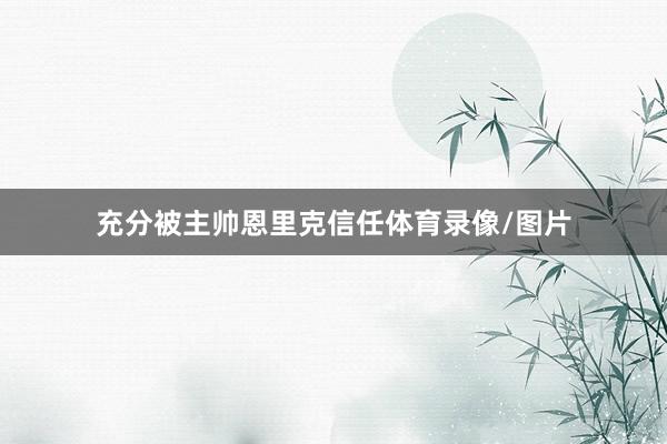 充分被主帅恩里克信任体育录像/图片