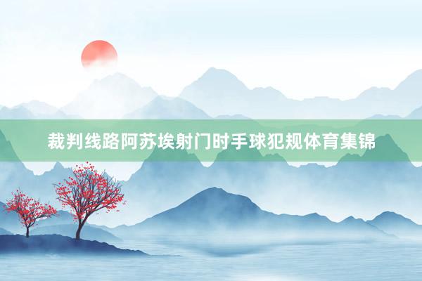 裁判线路阿苏埃射门时手球犯规体育集锦