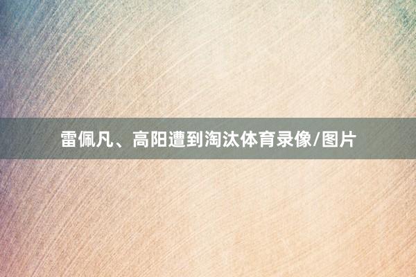 雷佩凡、高阳遭到淘汰体育录像/图片