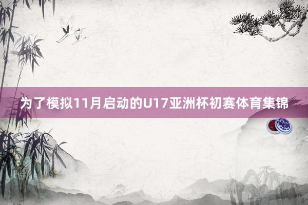 为了模拟11月启动的U17亚洲杯初赛体育集锦