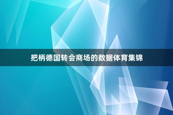 把柄德国转会商场的数据体育集锦