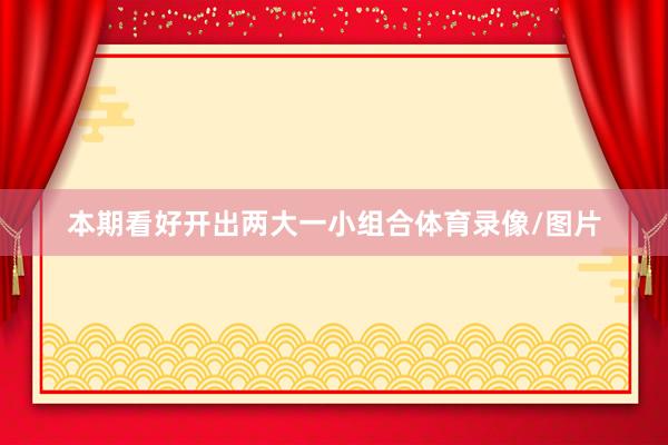 本期看好开出两大一小组合体育录像/图片