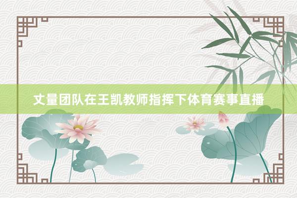 丈量团队在王凯教师指挥下体育赛事直播