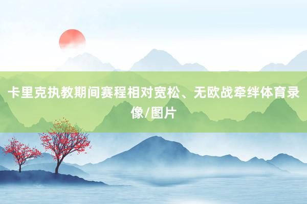 卡里克执教期间赛程相对宽松、无欧战牵绊体育录像/图片