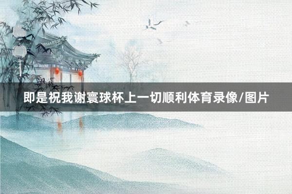 即是祝我谢寰球杯上一切顺利体育录像/图片
