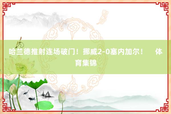哈兰德推射连场破门！挪威2-0塞内加尔！    体育集锦